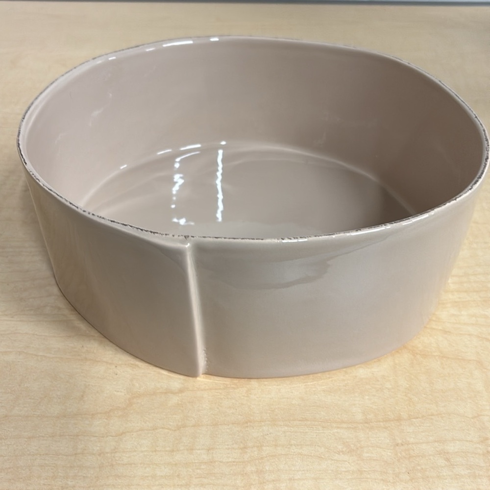 NWOT Vietri Lastra Cappuccino Large Serving Bowl